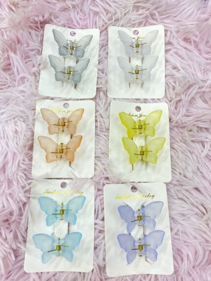 Mini Ganchetas de mariposa