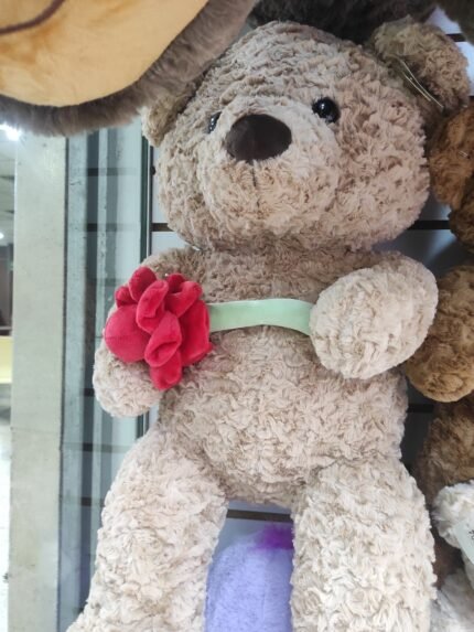 Oso con rosa 65cm