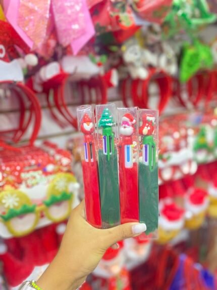 Lapiceros Navideños peluditos